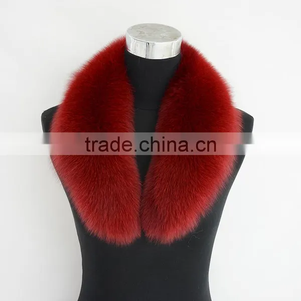 Myfur Multi-color Luxury Real Fur Fox Fur Collar for Jacket Trimmed photo-3