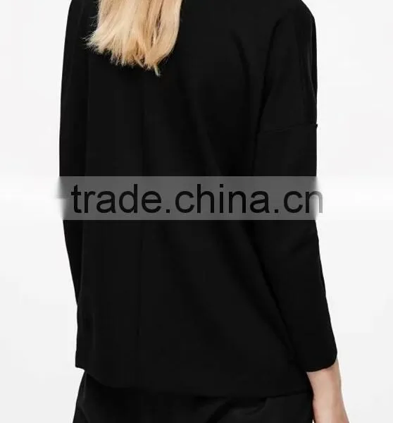Runwaylover EY2380B Europe Style 2017 Ladies Fashion Pure Color Blouse photo-4