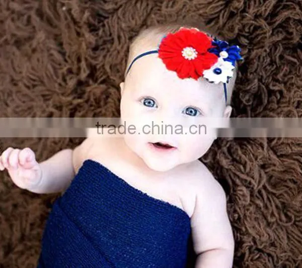 Hot Selling Sparkle Pearl Centered Baby Girls Headband Wholesale photo-2