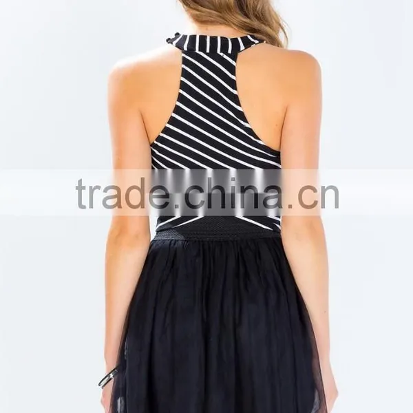Adorable High Waist Full Lining Tulle Skirt Fashion Lady Skirt photo-4