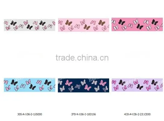 Hi-ana Ribbon 199 Butterfly Print Ribbon Animal Print Ribbon Printed Grosgrain Ribbon photo-2