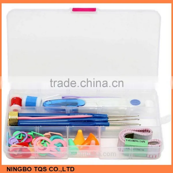 Hot Selling Plastic Crochet Hook Set Include Knitting Yarns,Thimble,Measuring Tape,Handle Knitting Needles Hooks photo-3
