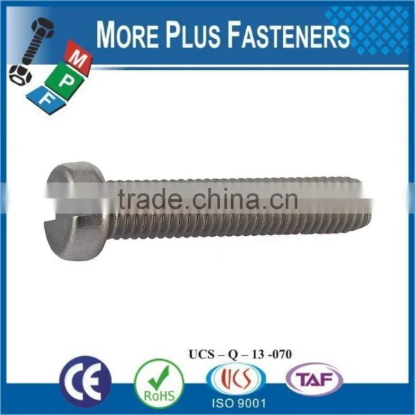 Made in Taiwan Slotted Cheese Head Machine Screws Carbon Steel ISO 1207 photo-3