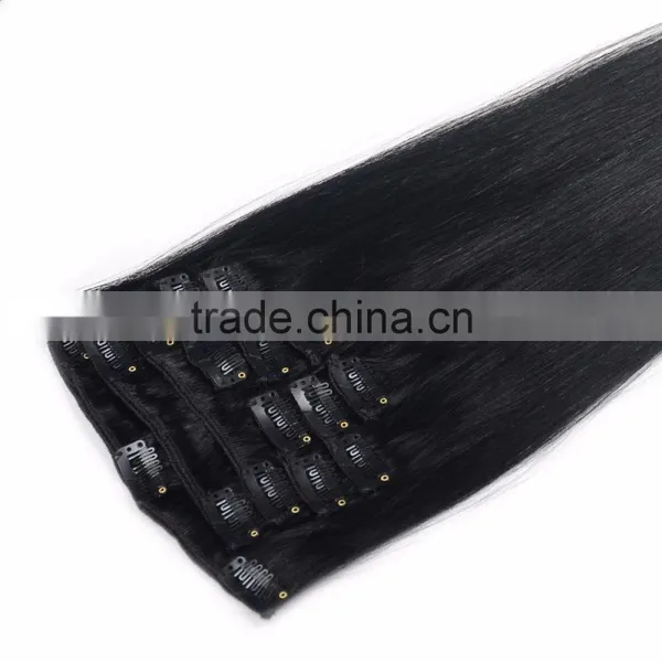 100% Remy Keratin Clip in Hair Extension, Pre Bonded Hair Extensons photo-2