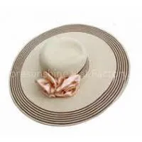 Paper Material Cheap Floppy Hats Fashion Flower Straw Hats