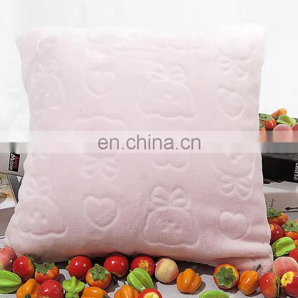 Cheap Pure Color Colorful Soft Pupple Embossed Cartoon Back Cushion