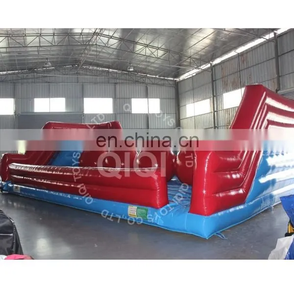 0.55mm PVC Tarpaulin Kids Funny Inflatable Leaps n Bounds Red Ball Game Course for Sale photo-2