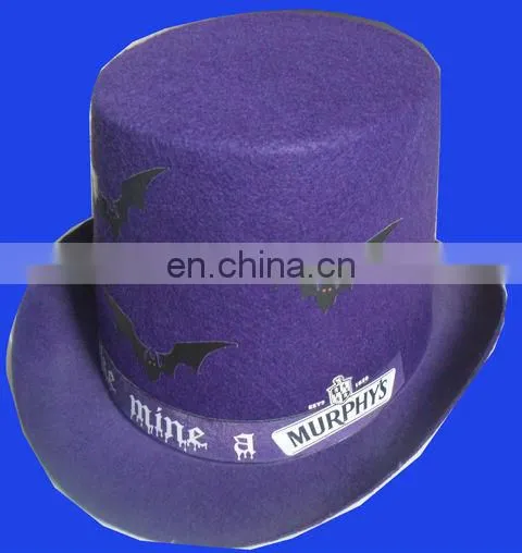 Hot selling purple felt halloween hat