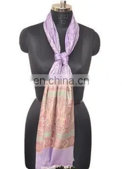 Silk Pashmina Scarfs and Stoles India Cheap photo-4