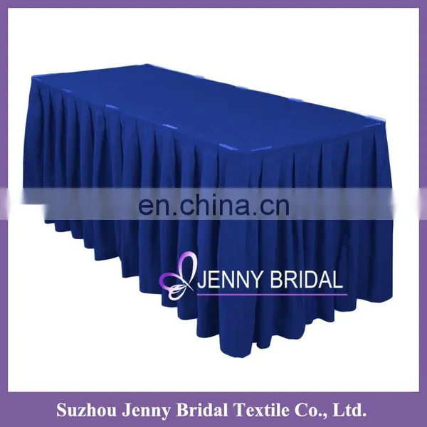 TS010V Wholesale Banquet White Tablecloth Table Skirting Design photo-5