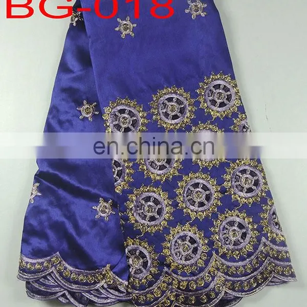 Latest Raw Silk Embroidery George Lace(BG-014) photo-5