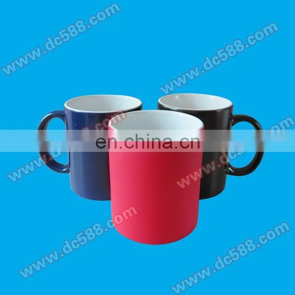 Heat Sensitive Color Changing Magic Mugs With Coating for Sublimation Printing