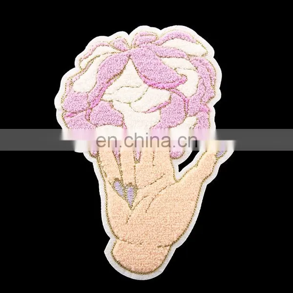 Customized Heart Embroidery Chenille Patch photo-3
