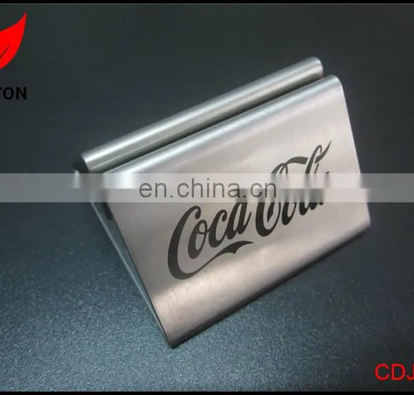 Factory Custom Stainless Steel Table Menu Holder photo-2
