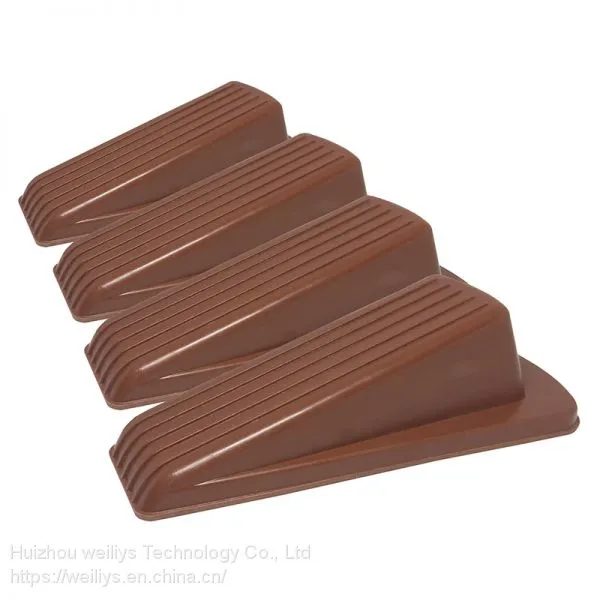 Home Premium Rubber Door Stopper - Multi Surface Door Stop Wedge with Heavy Duty Design door top