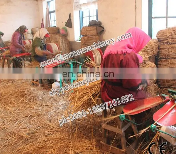 Manual Grass Rice Wheat Straw Rope Knitting Twisting Making Machine photo-5