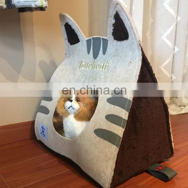 New Design Cute Carton Cat Shape Pet Bed Pet House photo-2