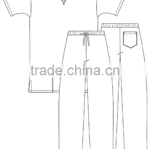Unisex Drawstring Scrub Set photo-3