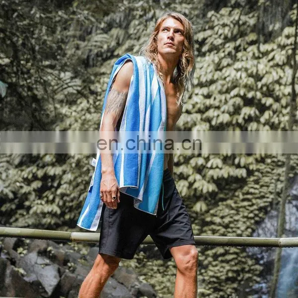 Printed Vertical Stripes Beach Towel Anti Sand photo-3