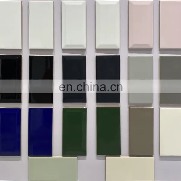 75x150 Plain White Flat,wavy,beveled Edge Ceramic Glazed Kitchen Bathroom Subway Ceramic Wall Tile OW011