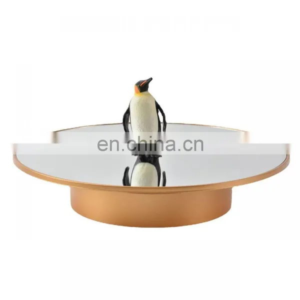360 Degree Rotating Mirror/Velvet Top Battery/USB Spin Display Stand Table 25cm Motorized Turntable for Photography photo-2