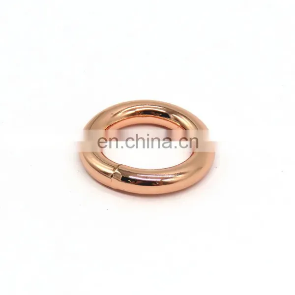 Rose Gold Iron Round Ring For Handbag photo-3