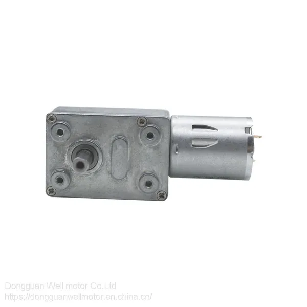 18v 12v 24v Brush Metal Worm Gear dc Electric Motor for Smoke Exhaust Machine photo-5