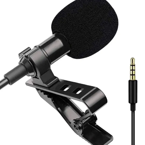 Lavalier Lapel Microphone Kit Clip-on Omnidirectional Condenser photo-4