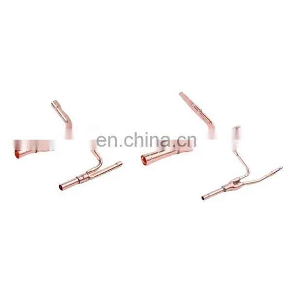 Air Conditioning Parts Copper Reducing Tee Refnet Joint Branch Pipe for Hitachi Copper Reducer Fitting Disperse Pipe
