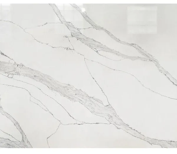 Code：3015，Calacatta Artificial Stone Quartz Slab Kitchen Countertops photo-2