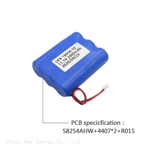 UFX 18650-3S 2600mAh 11.1V Rechargeable Li-ion Battery Professional Polymer Lithium-ion Cell Manufacturer photo-4