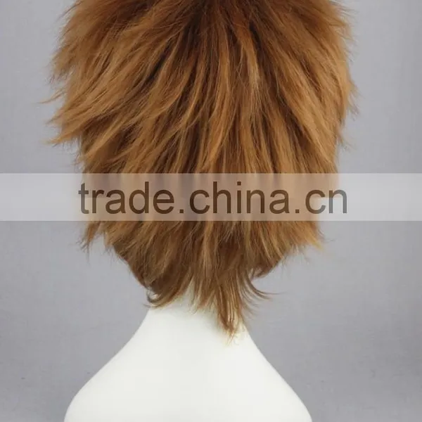 High Quality 35cm Short Straight Sekai Ichi Hatsukoi Yanase Yuu Brown Wig Synthetic Anime Wig Cosplay Hair Wigs Party Wig photo-5