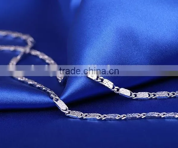 Fashion Jewelry Rhodium Plated Cheap Simple Design Chain Necklace photo-5