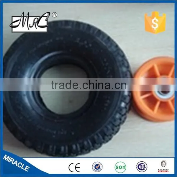 Top Quality Small Pneumatic Trolley Rubber Tyre Wheelbarrow Wheel 3.00-4 photo-2