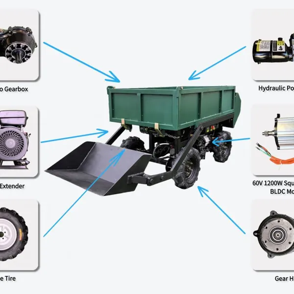 Smart Remote Controlled Agricultural Transport Vehicle With Dual Brushless Motors and Long Working Time photo-5