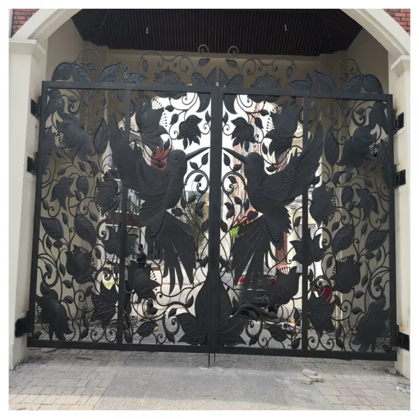 China Wrought Iron Gates Aluminum Gate Design For Home photo-2