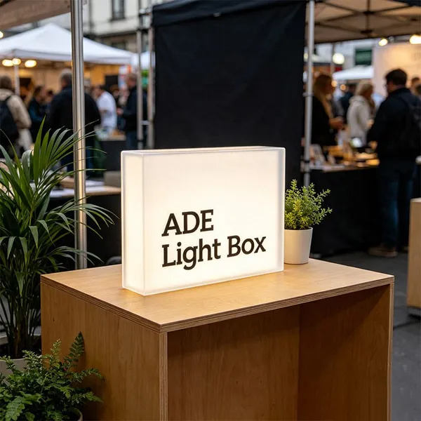 Custom Full Luminous Acrylic LED Light Box ADE Light Box, Custom Logo, Size and Multi Backboard Commercial Illuminated Sign