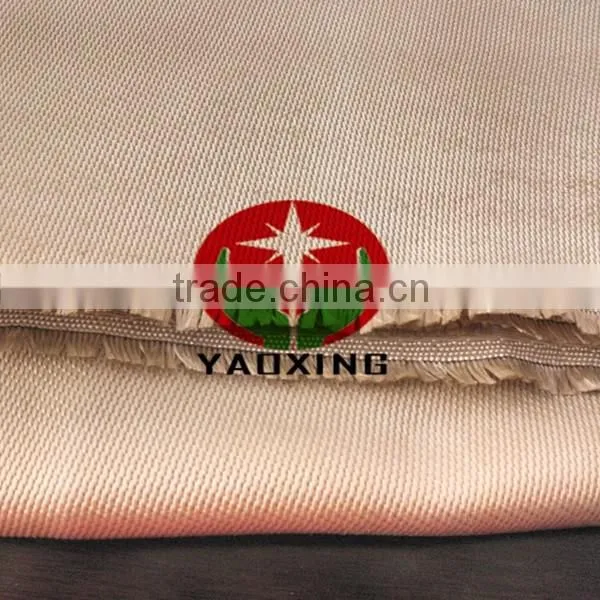 Welding Heat Insulation Golden High Silica Cloth Fire Resistant Curtain High Silica Cltohhigh Silica Glass Fiber Cloth photo-4