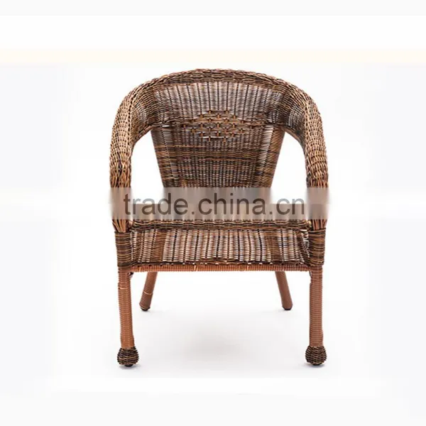 Outdoor Leisure Balcony Metal Coffee Table Rattan Dining Chair Rattan Cane Furniture photo-4