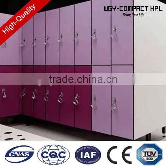 Top Quality Colorful Z-shaped Acratch Resistance Phenolic Hpl Club Locker photo-3