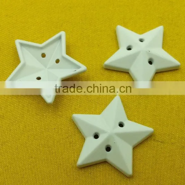22mm Star Shape 3 Holes Metal Sew-on Button For Kidswear -- MS6055 photo-2