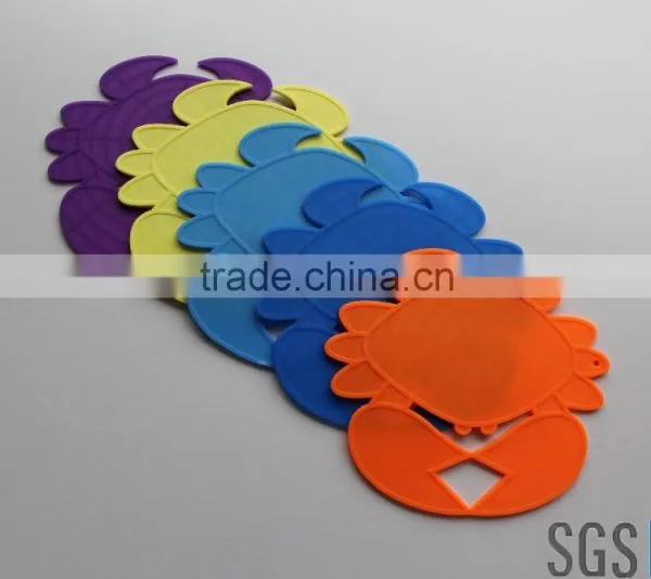 Silicone Crab Placemat Chinese Factory Wholesale Portable High Quality Crab Little Cute Table Mats photo-5