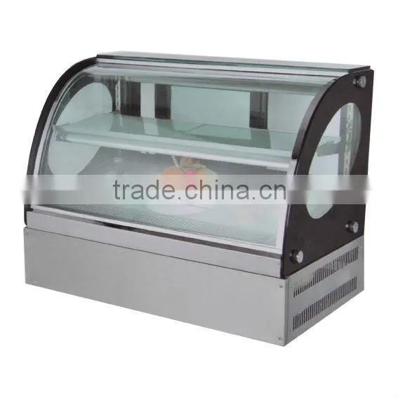 PK-JG-CT900 Elegant Shape,Safe and Easy to Operate Cooling Scries for Supermarket Counter Top Cake Display Showcase