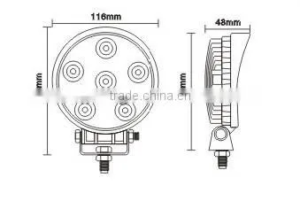 18W LED Work Light 4WD Off Road Jeep/ATV/UTV/Truck LED Driving Light photo-4