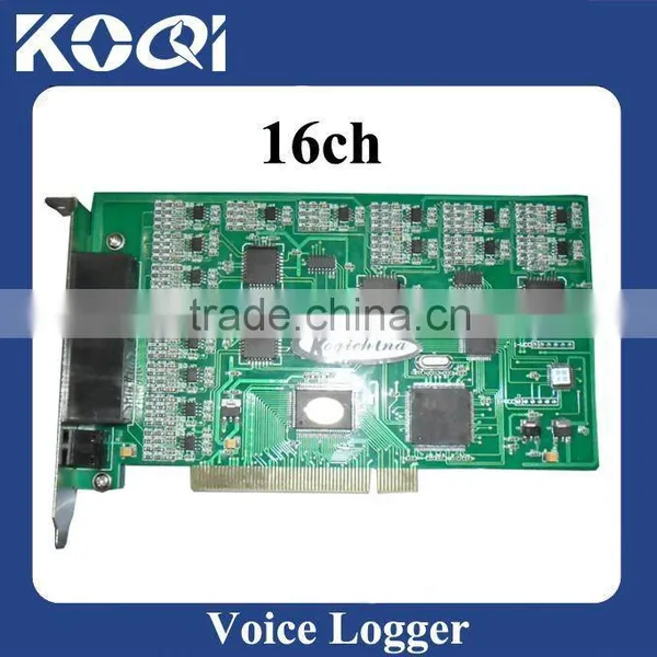 16 Lines Card Voice Logger