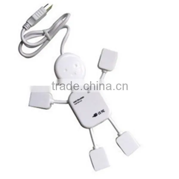 J212 EXW Price Four USB Distributor USB 2.0 Humanoid HUB Usb Splitter Wholesale photo-2