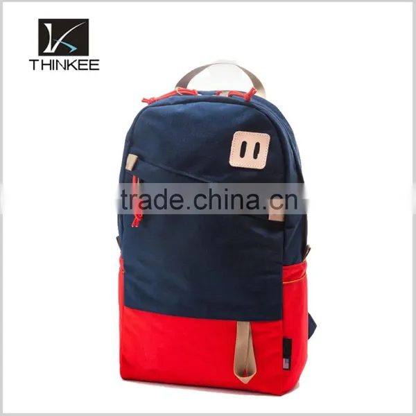 thinkee custom high quality canvas teens school backpack
