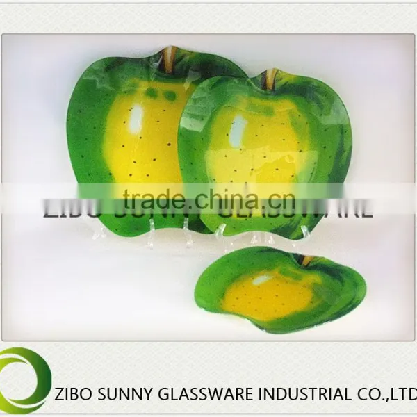 The Green Peace Fruit of Fruit Series Glass Plate photo-5