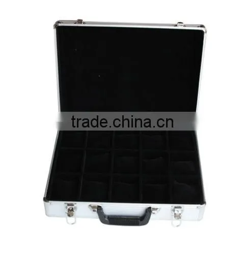 15 Watches Aluminum Briefcase Traveling Storage Case Fits Watches up to 75mm photo-2
