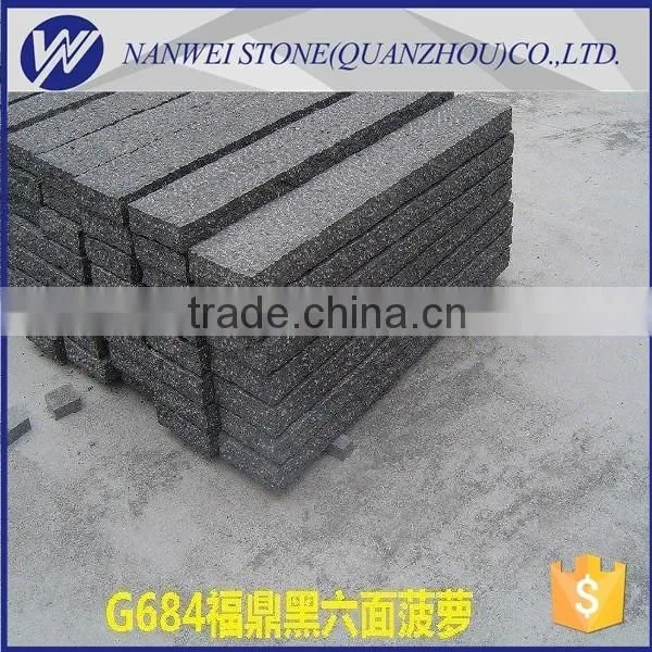 Black Basalt Granite Tiles Stree Paving Stone Block Garden Ground Tiles photo-3